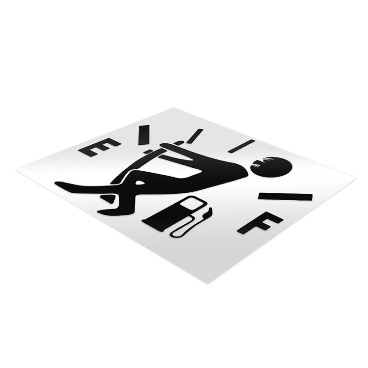 Pull Fuel Tank Pointer To Full Hellaflush Reflective Vinyl Car Sticker