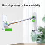 2 PCS T11 Wall Paste Mobile Phone Bracket Foldable Lift Bathroom Kitchen Wall Bracket — view 4