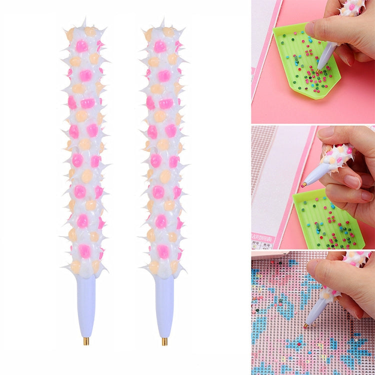 2 PCS Mace Diamonds Painting Pens Embroidery Sewing Accessories — Blue