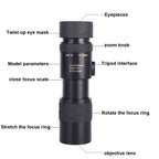 10-300x40 Monocular HD Telescope BAK4 Prism Telescope, Style: