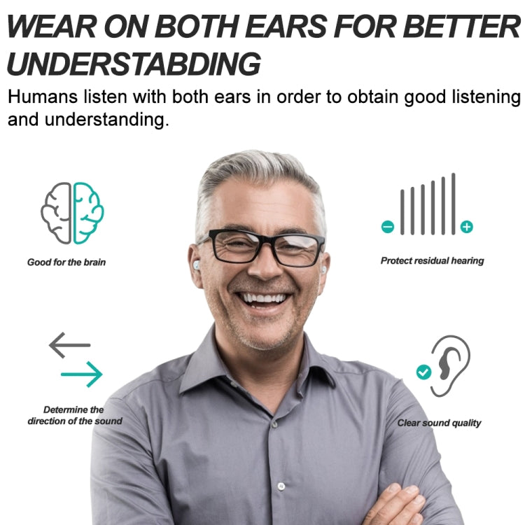 TWS On-Ear Sound Amplifier Hearing Aid with Charging Compartment — view 9