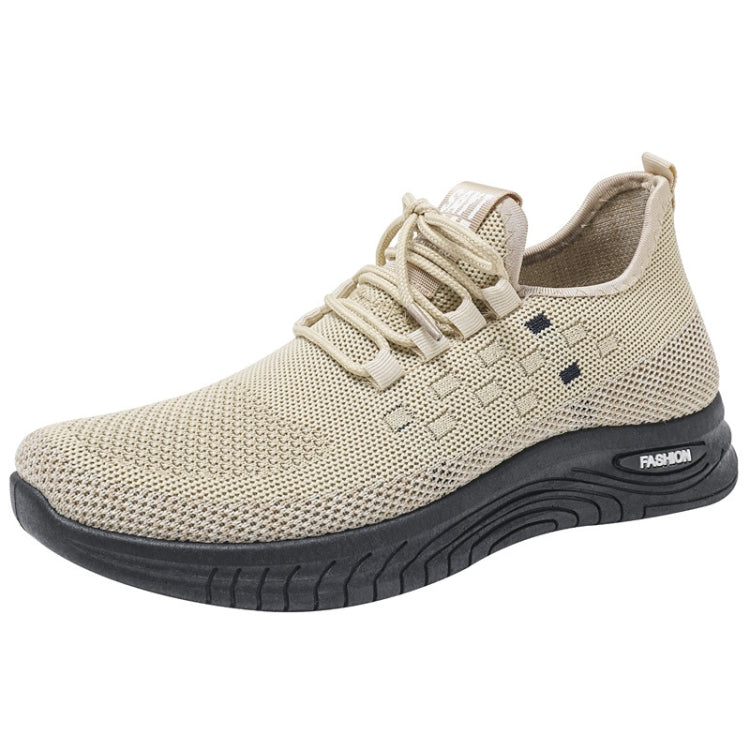D06 Men Spring Flying Knitting Shoes Lace Up Sports Casual Shoes — view 17