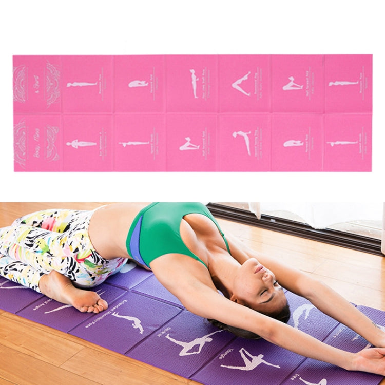 YM15C Portable Travel Thick Fold Yoga Pad Student Nnap Mat, Thickness:, 2mm (Pink), 3mm (Pink), 3mm (Gray), 5mm (Light Gray Print), 5mm (Light Blue Printed), 5mm (Orange Print), 5mm (Rose Red Print), 5mm (Purple Print), 5mm (Gray Print)                ...