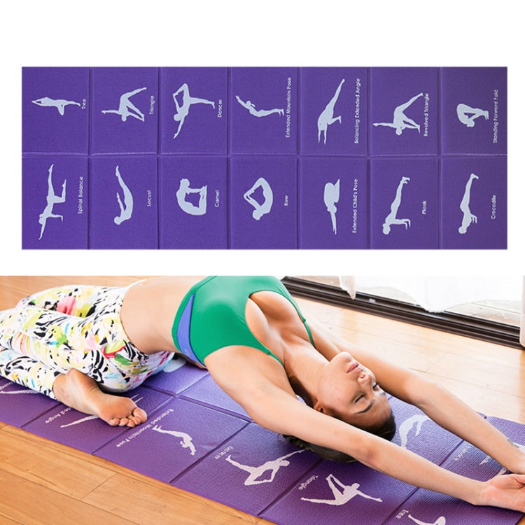 YM15C Portable Travel Thick Fold Yoga Pad Student Nnap Mat, Thickness:, 2mm (Pink), 3mm (Pink), 3mm (Gray), 5mm (Light Gray Print), 5mm (Light Blue Printed), 5mm (Orange Print), 5mm (Rose Red Print), 5mm (Purple Print), 5mm (Gray Print)                ...
