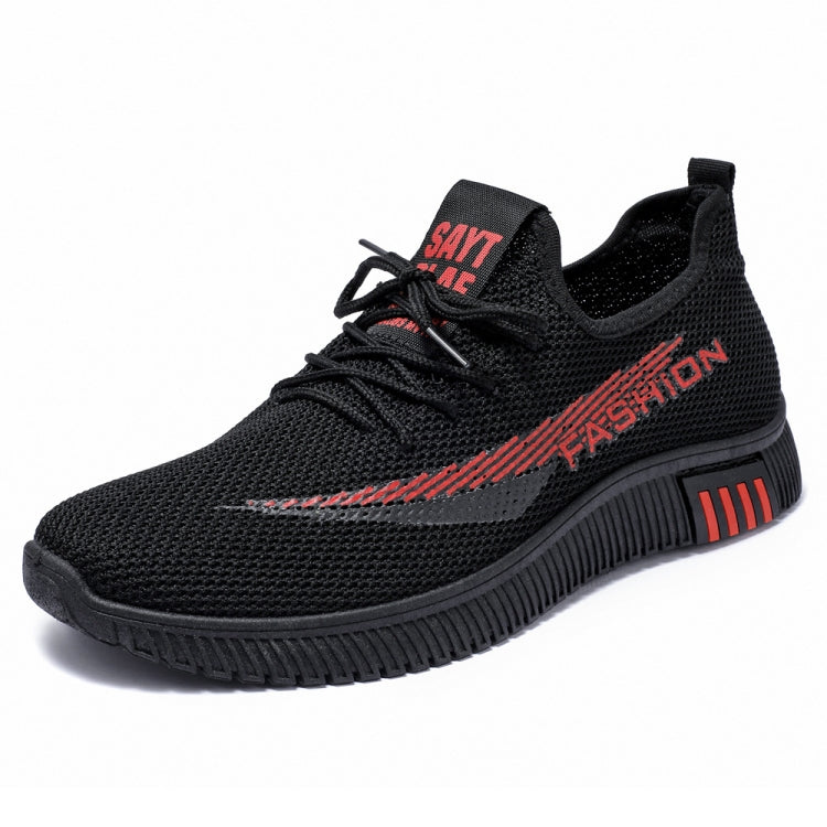 Men Spring Walking Shoes Casual Sports Breathable Flying Knit Shoes — 40