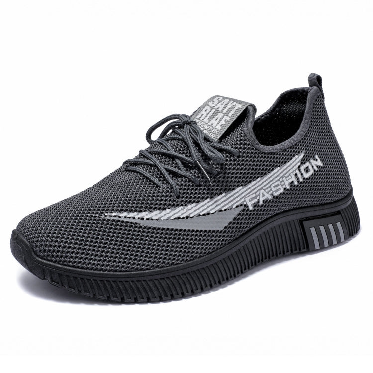 Men Spring Walking Shoes Casual Sports Breathable Flying Knit Shoes — view 12