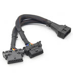 Car OBD Elbow Extension Cable Converted Cable, 2 In 1 16PIN