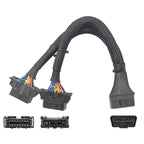 Car OBD Elbow Extension Cable Converted Cable, 2 In 1 16PIN