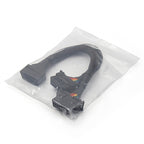 Car OBD Elbow Extension Cable Converted Cable, 2 In 1 16PIN