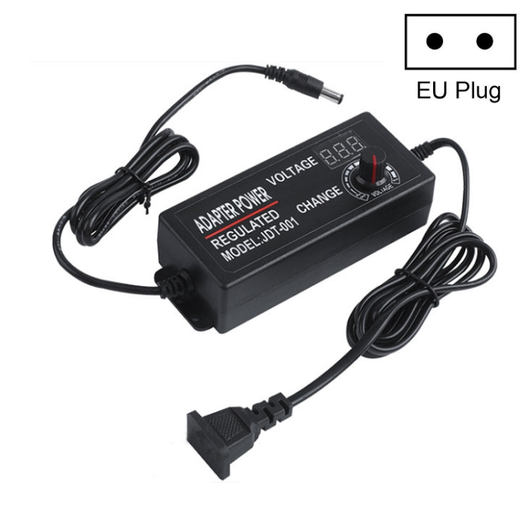 HuaZhenYuan 3-12V5A High Power Speed Regulation And Voltage Regulation Power Adapter With Monitor — US Plug