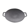 Outdoor Camping BBQ Cast Iron Grill Pan, Style: