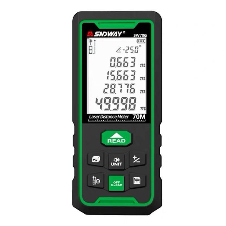 SNDWAY High-precision Indoor and Outdoor Green Laser Rangefinder, Distance: — 50m