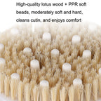 PPR Soft Bead Handleless Massage Bristle Bath Brush — view 4