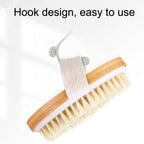 Handleless Oval Massage Bath Brush, PPR Soft Beaded Boar Bristle — view 5