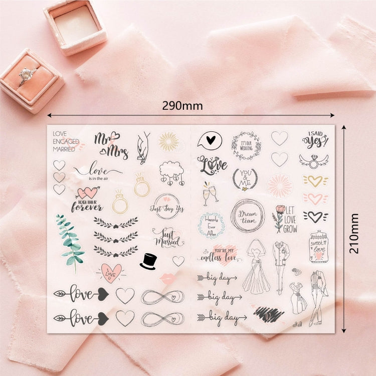 230 PCS Wedding Planning Stickers Engagement Planning Sticker Pack — view 3
