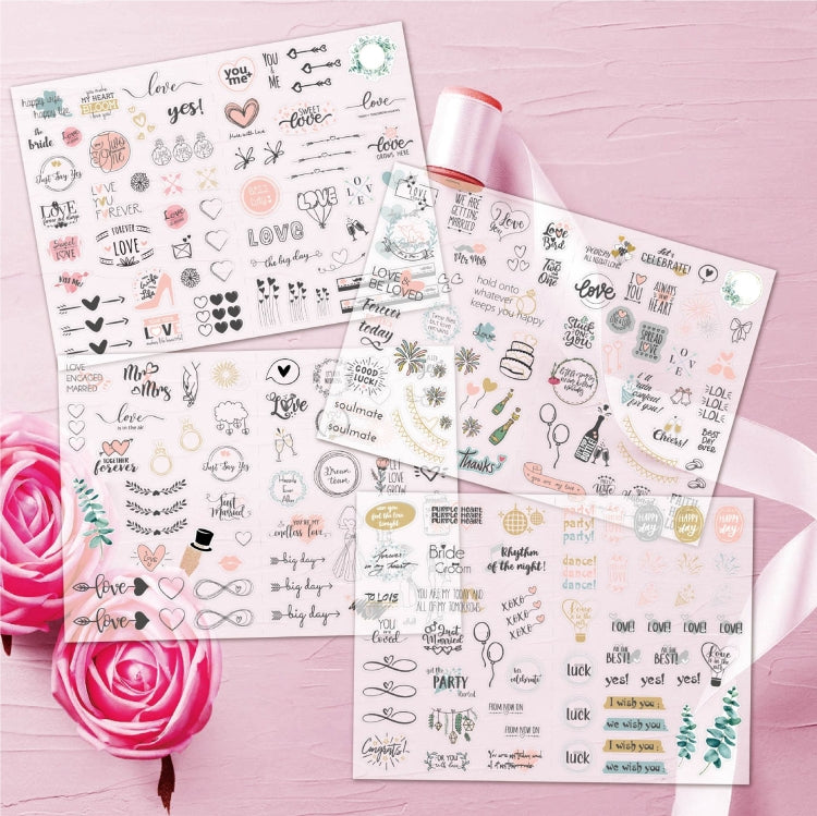 230 PCS Wedding Planning Stickers Engagement Planning Sticker Pack — view 5
