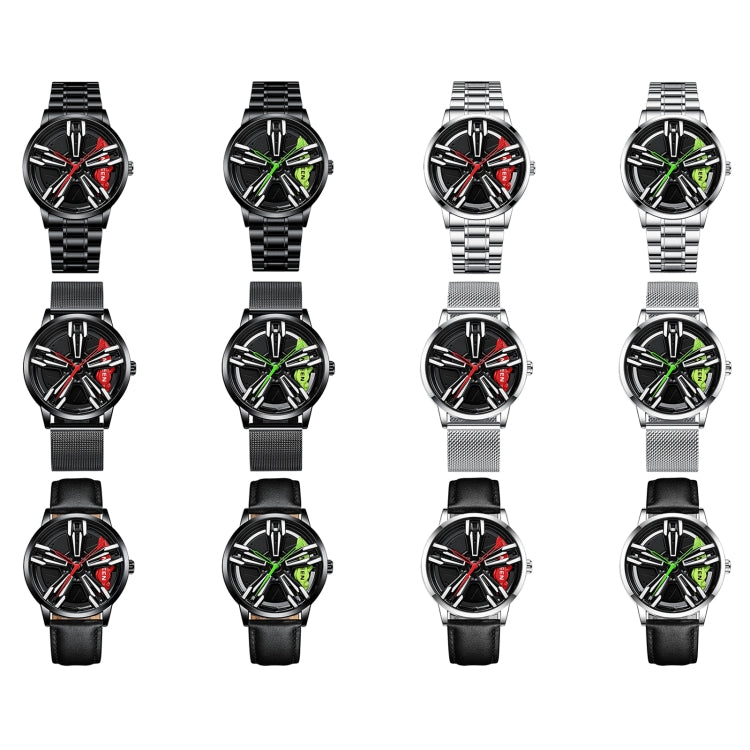 FNGEEN L001 Motorcycle Element Wheel Metal Men Watch