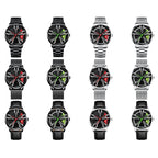 FNGEEN L001 Motorcycle Element Wheel Metal Men Watch