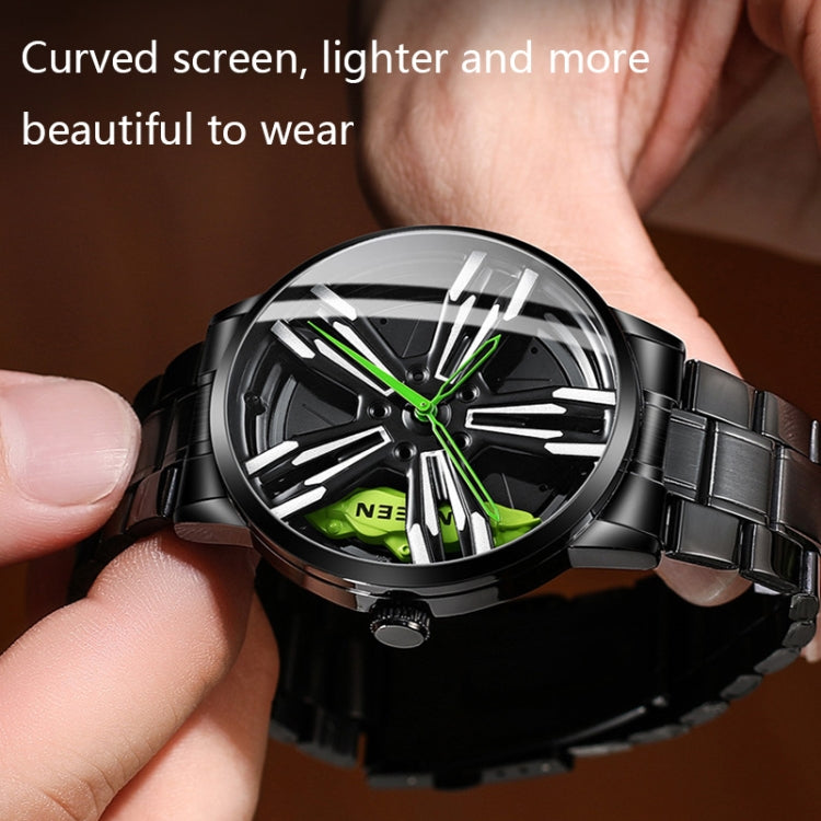 FNGEEN L001 Motorcycle Element Wheel Metal Men Watch