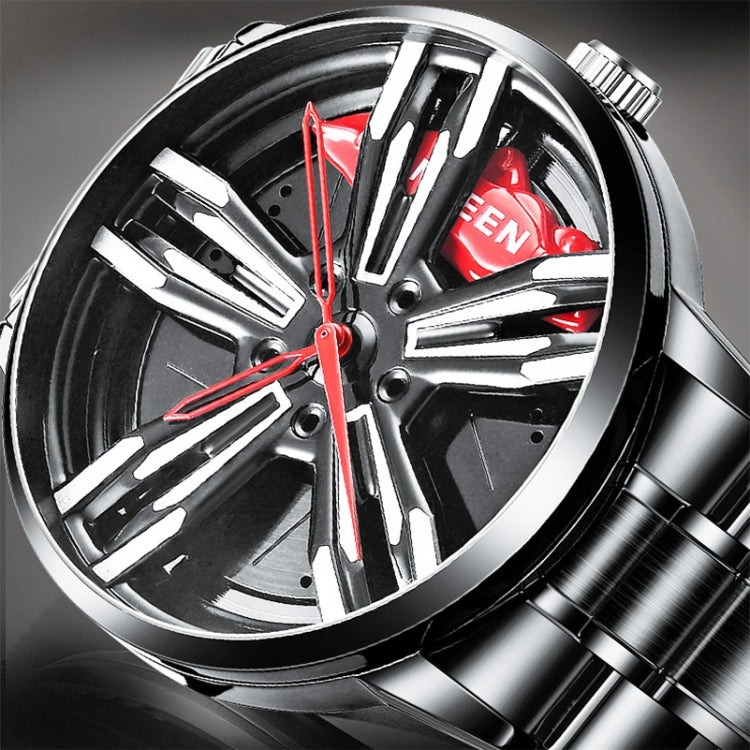 FNGEEN L001 Motorcycle Element Wheel Metal Men Watch