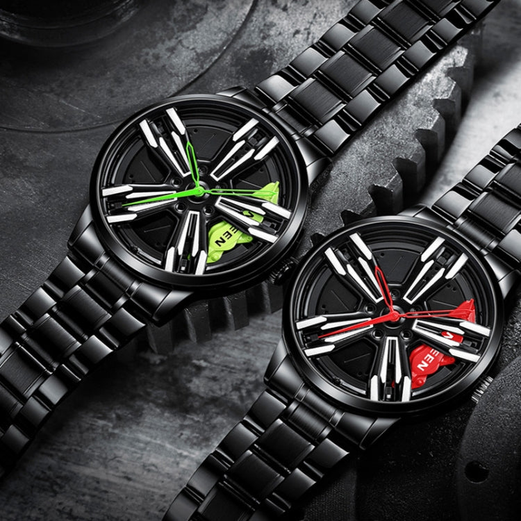 FNGEEN L001 Motorcycle Element Wheel Metal Men Watch