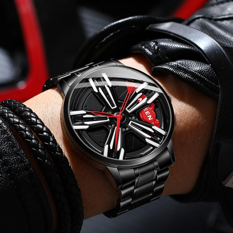 FNGEEN L001 Motorcycle Element Wheel Metal Men Watch