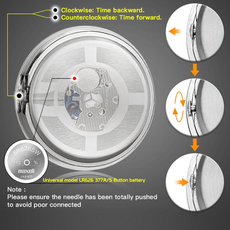 Aluminum Alloy Plating Motorcycle Handlebar Clock