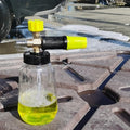 High Pressure Cleaning Machine 1/4 Quick Plug-In Joint Transparent Foam PA Pot