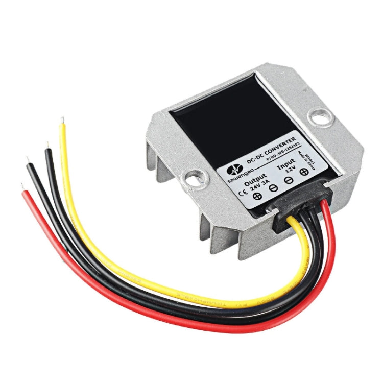 3A Waterproof Car Voltage Regulator, 72W 12V To 24V