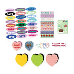 Heart Cute Girly Heart Tablet Phone Decoration Sticker, Cherry Love