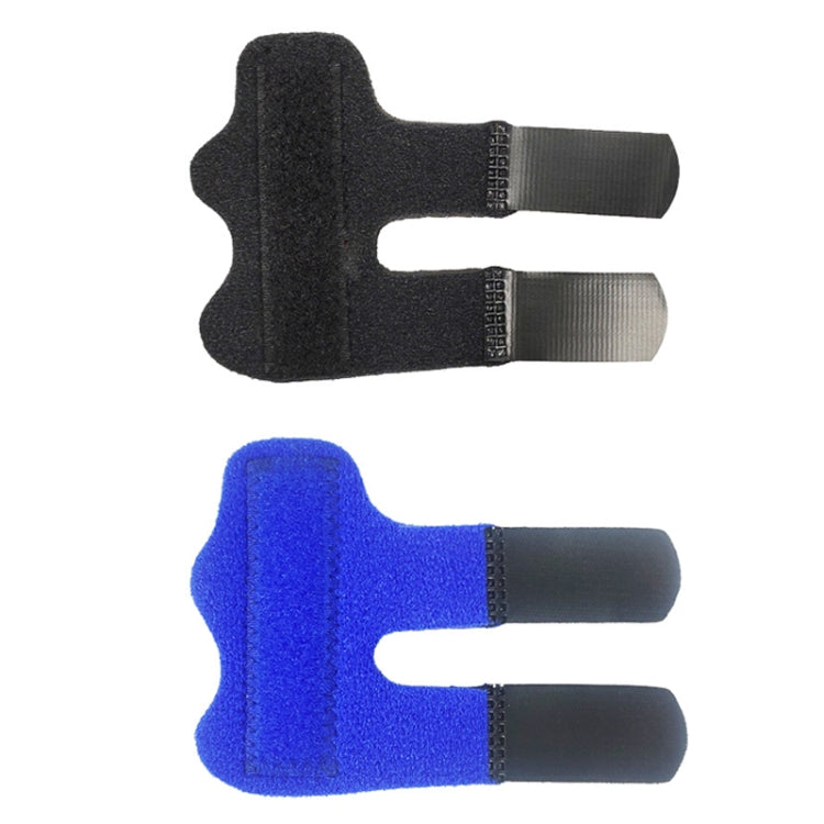 2 PCS Basketball Sprain Protection Fixed Splint Finger Cover — Splint Finger Cover(Blue)