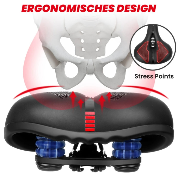 SGODDE Mountain Bike Shock Absorbing Thickened Soft Saddle