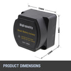 Route Yacht Off-Road Car Beach Car Double Battery System Voltage Sensitive Relay, 12V 140A
