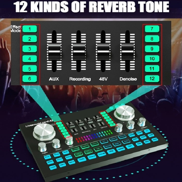 A2 Sound Card Mobile Computer Universal Live K Song Recording Equipment — view 7