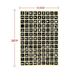 Car Button Luminous Sticker General PET Waterproof Wear-Resistant Car Sticker — Number 2