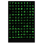 Car Button Luminous Sticker General PET Waterproof Wear-Resistant Car Sticker — view 4