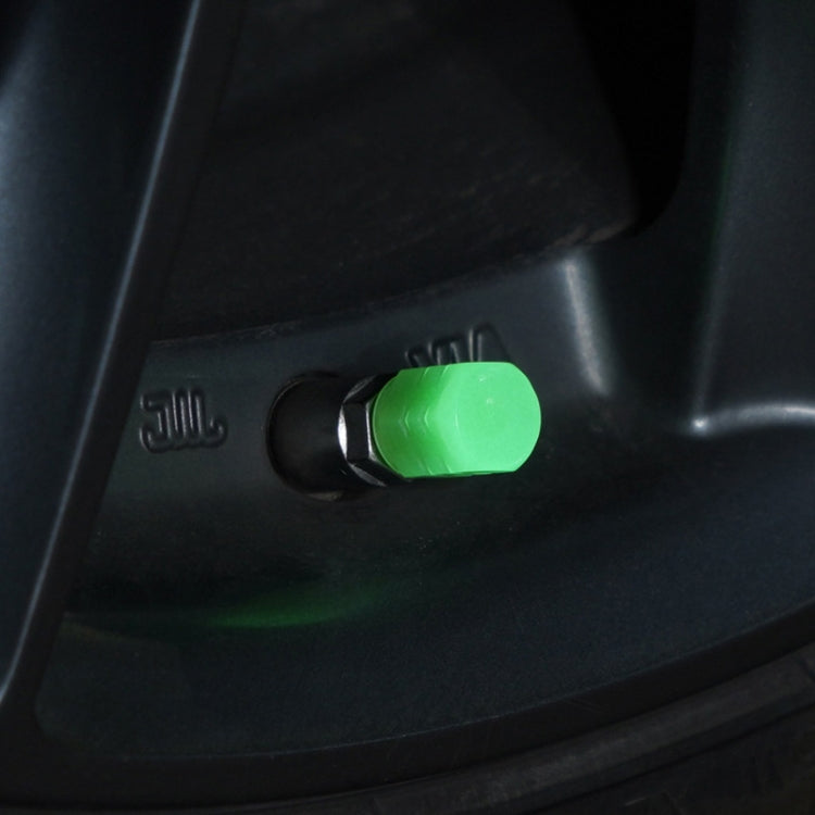 4pcs / Set Luminous Tire Valve Cap Electric Motorcycle Vacuum Tire Valve Cover, Style: Split Effect