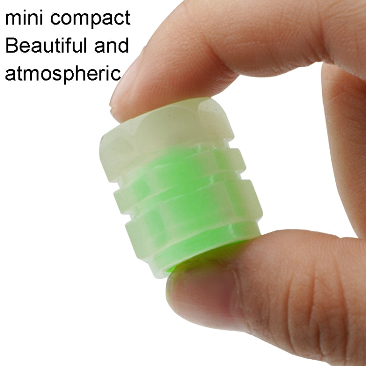 4pcs / Set Luminous Tire Valve Cap Electric Motorcycle Vacuum Tire Valve Cover, Style: Split Effect