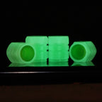 4pcs / Set Luminous Tire Valve Cap Electric Motorcycle Vacuum Tire Valve Cover, Style: Split Effect