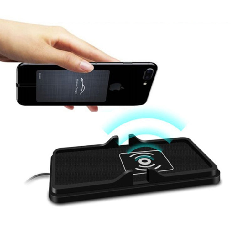 C6 15W 2 In 1 USB Multi-Function Car Wireless Charger Anti-Slip Launching Pad