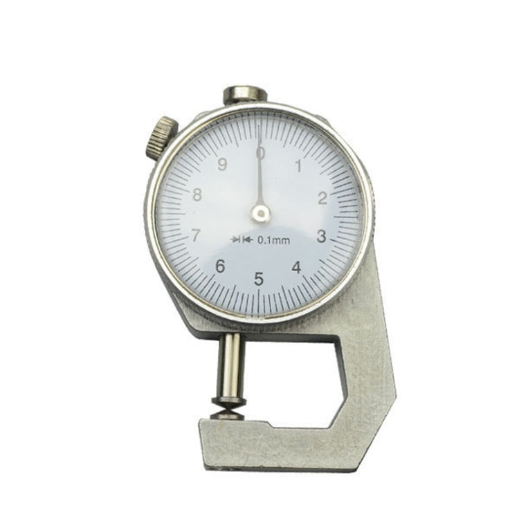 0-10mm Dial Thickness Gauge Leather Paper Thickness Meter Tester — Flat Head