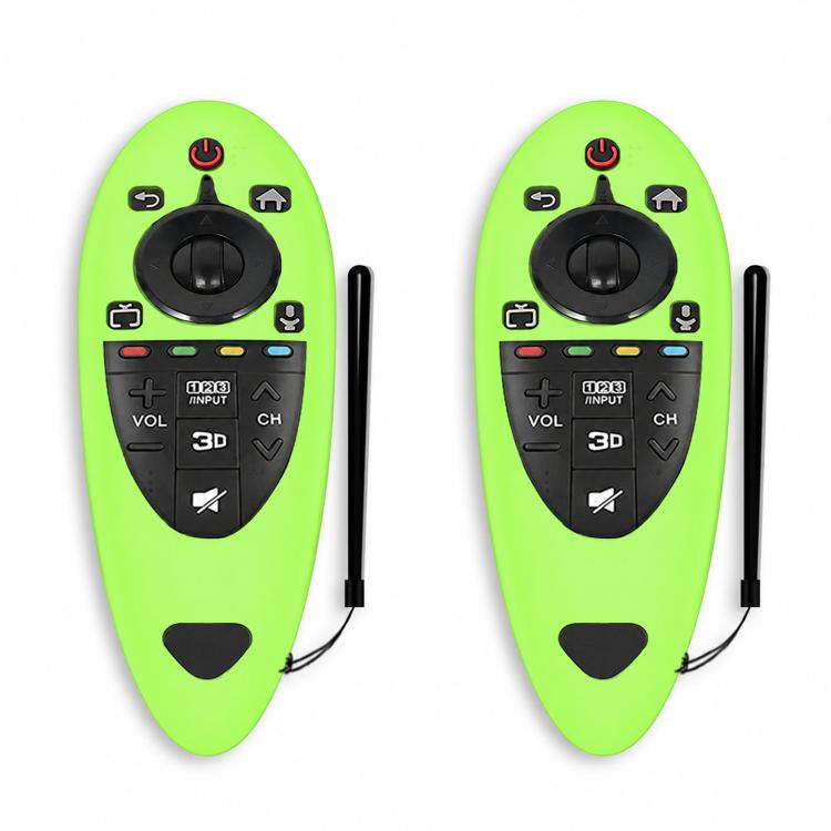 2 PCS Remote Control Dustproof Silicone Protective Cover For LG AN-MR500 Remote Control — Night Light Blue