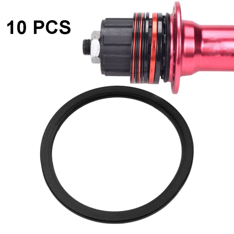 10 PCS FMFXTR Bicycle BB Middle Shaft Flying Wheel Cushion, Thickness: — 1.5mm (Black)