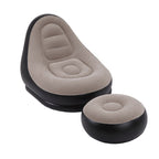 Lunch Break Inflatable Lazy Sofa, Bottom Color Random Delivery, Style: — Single Sofa