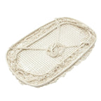White Cotton Baby Garden Hanging Hammock Baby Cribs Cotton Woven Rope Swing Patio Chair Seat Bedding Baby Care 90*87*57cm