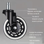 Furniture PU Universal Plug Caster Office Chair Mute Wheel, Size: 3 Inch — view 7