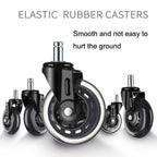 Furniture PU Universal Plug Caster Office Chair Mute Wheel, Size: 3 Inch — view 8