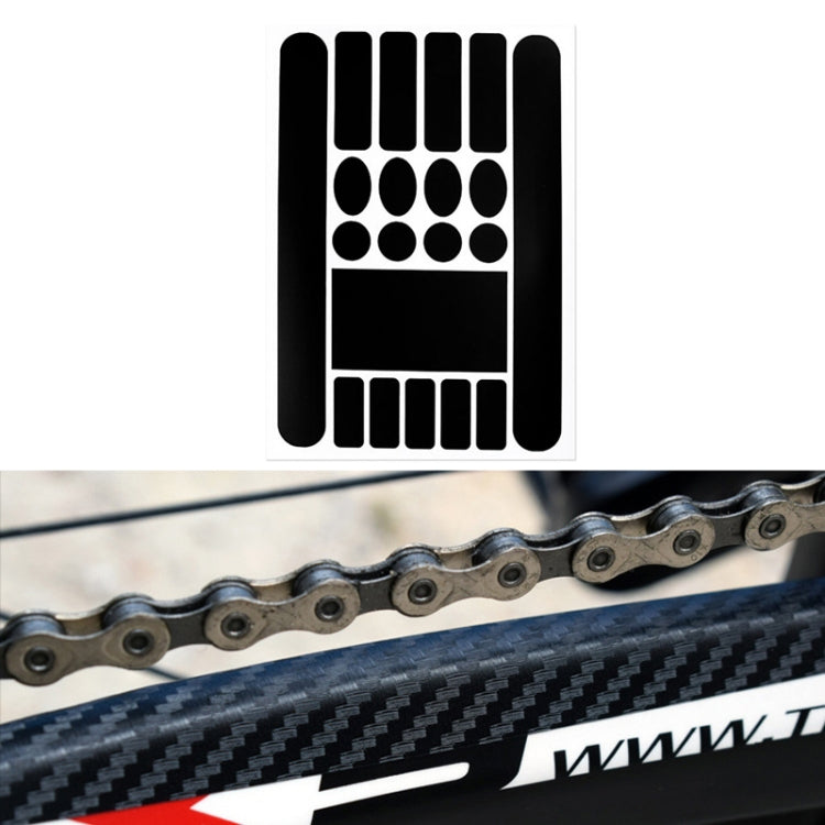 FMFXTR Bicycle Protection Chain Sticker Front Fork Protective Film, Color: Carbon Fiber — Carbon Fiber