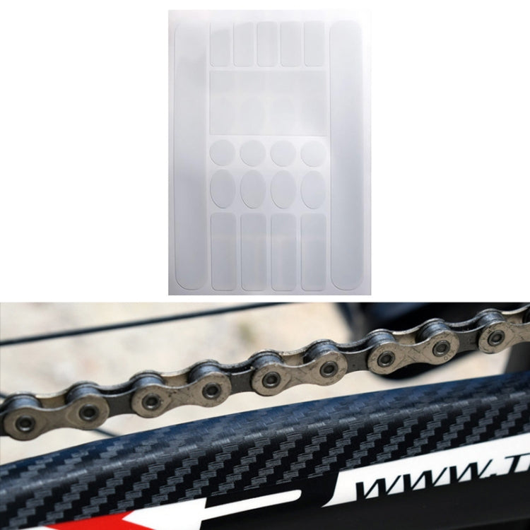 FMFXTR Bicycle Protection Chain Sticker Front Fork Protective Film, Color: Carbon Fiber — Matt Color