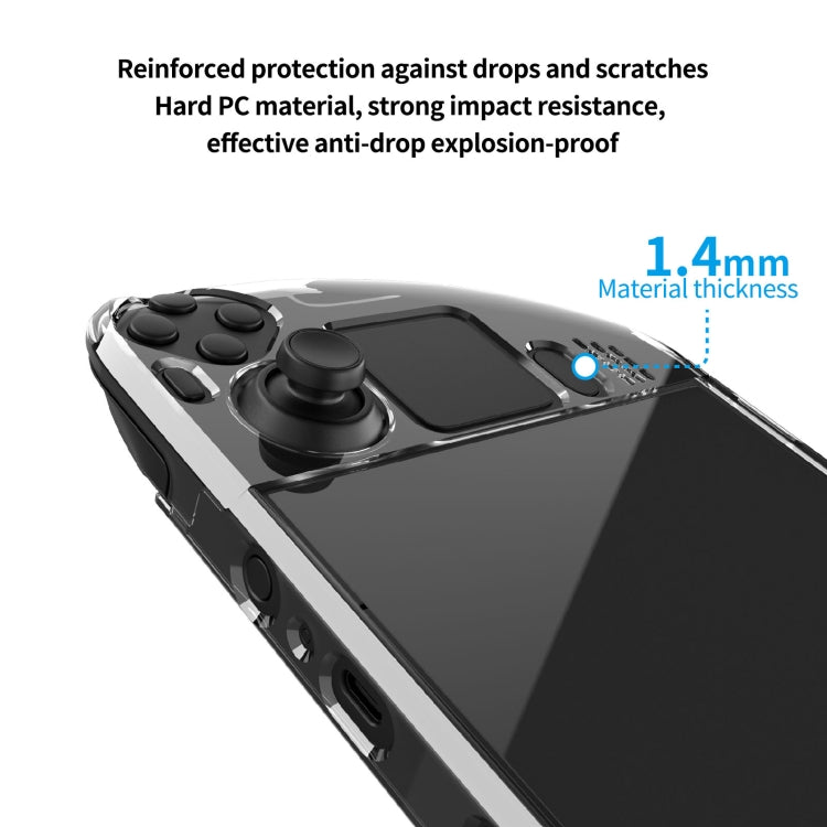 PGTECH Split Crystal Hard Shell Case for Steam Deck Game Console — view 4